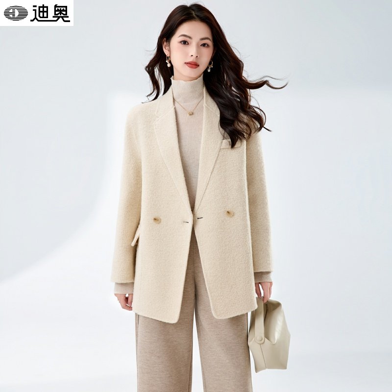双面呢羊毛西服外套女秋冬新款轻奢苏丽绒高级感气质休闲时尚正装,女装/女士精品,毛呢外套,淘宝优惠券,粉丝福利购,淘宝优惠卷
