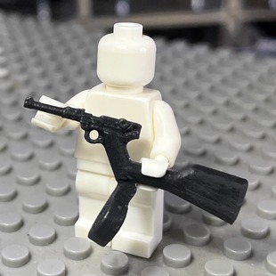 卢格P08炮兵版卡宾 ABS3D打印 积木武器配件 满35包邮