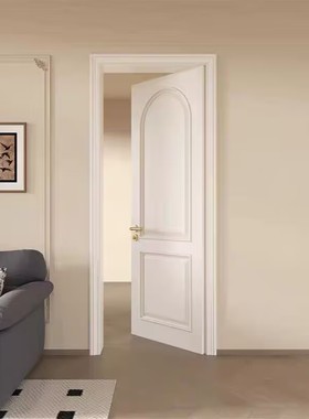 法式木门实木复合烤漆门室内卧室门套装门卫生间门房间双开门定制