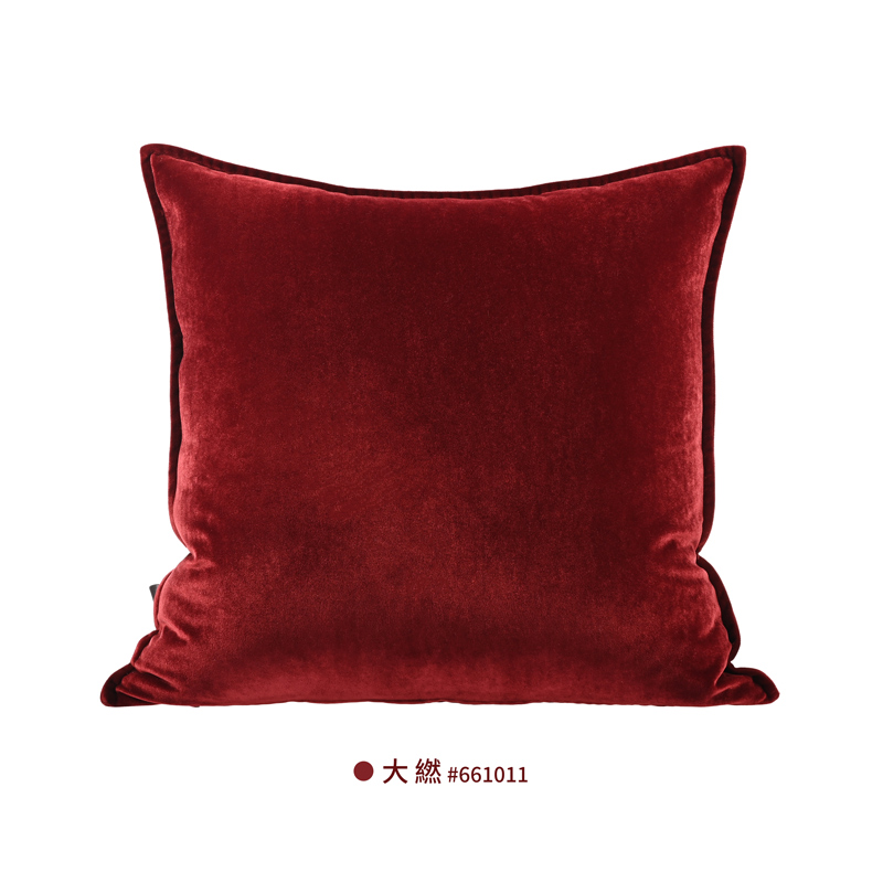 莫兰迪高端丝绒腰枕靠垫客厅