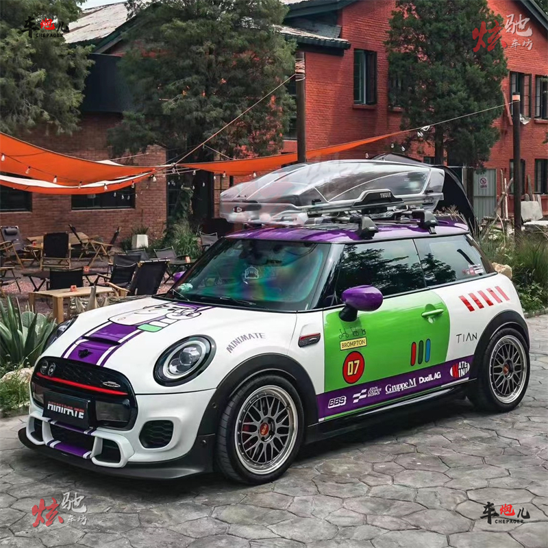 MINI CooperF56电动车贴拉花R56R60 F54 F55巴斯光年车身贴纸装饰