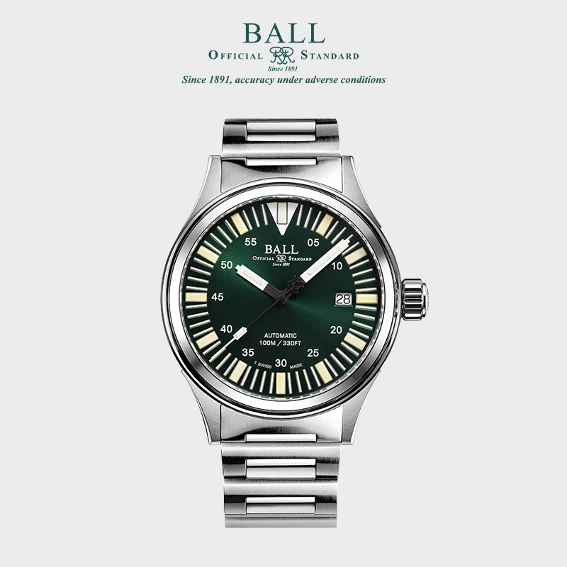 波尔表(ball)精英40mm绿色盘面
