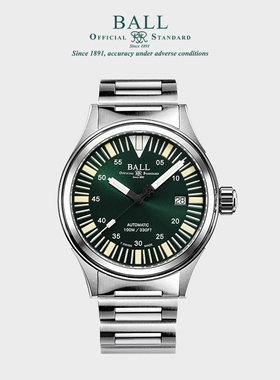 波尔表(BALL)精英系列-夜行列车NM2188C-S21-GR1，40mm，绿色盘面