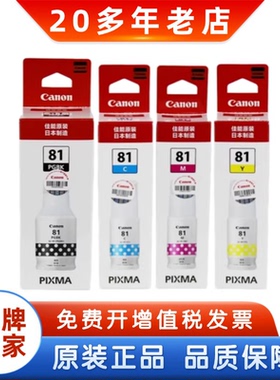 原装佳能GI-81墨水G1820 G2820 G3820 G2860 G3860 TS3480打印机