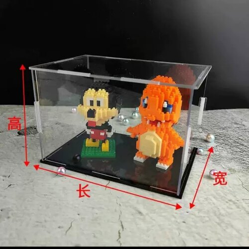 高透明亚克力拼接展示盒手办拒收纳装模型Diy创意有钱花礼盒