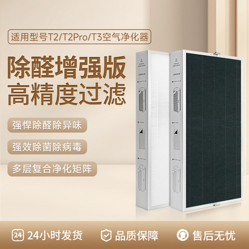 适配树新风T2空气净化器滤芯T2PRO过滤网全效除甲醛PM2.5雾霾T3