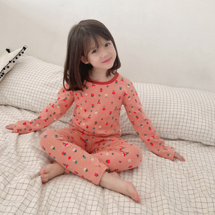女童睡衣春秋纯棉内衣套装儿童秋衣秋裤女家居服男童居家保暖女宝