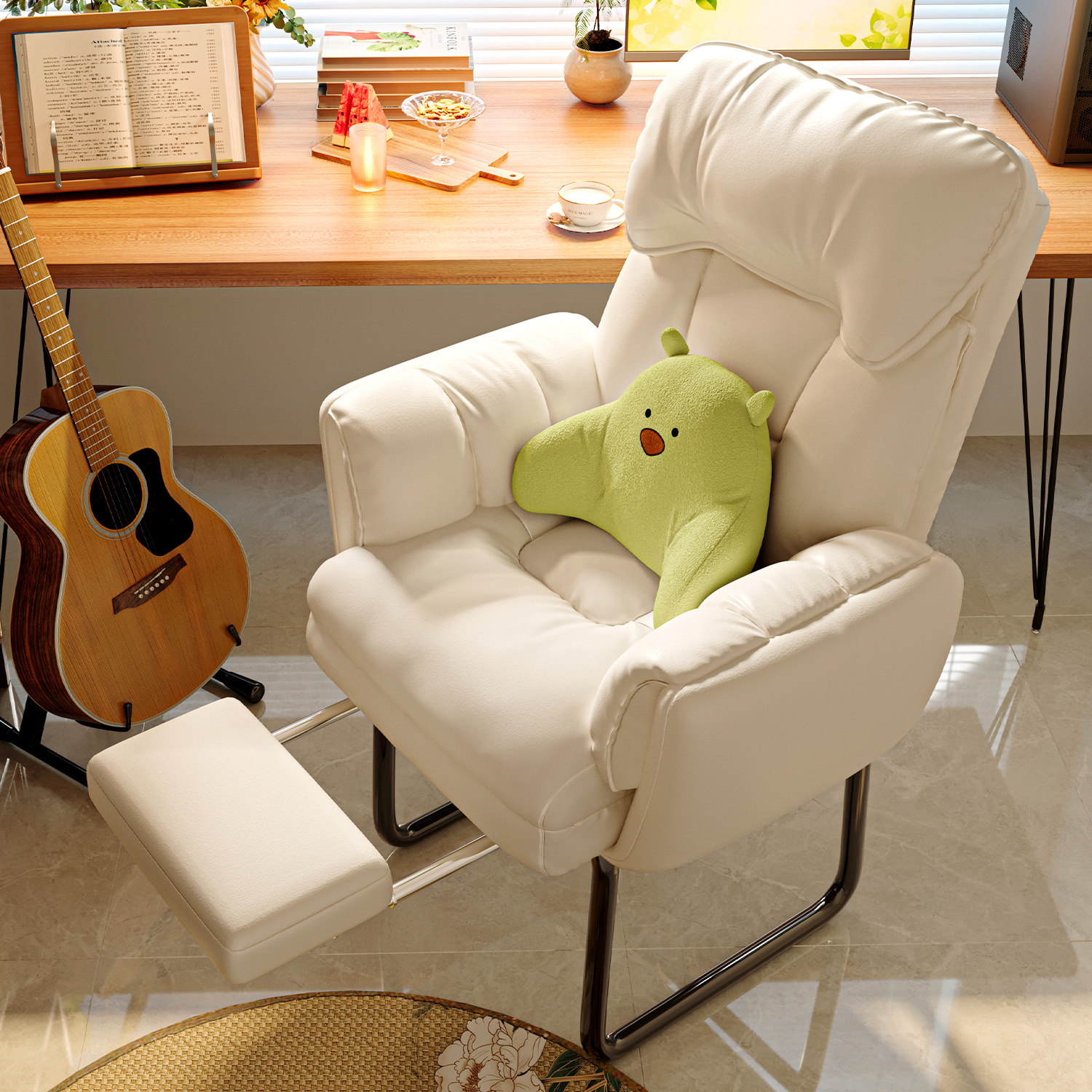 懒人沙发电脑椅可躺宿舍椅子大学生书桌椅家用电竞休闲靠背办公椅