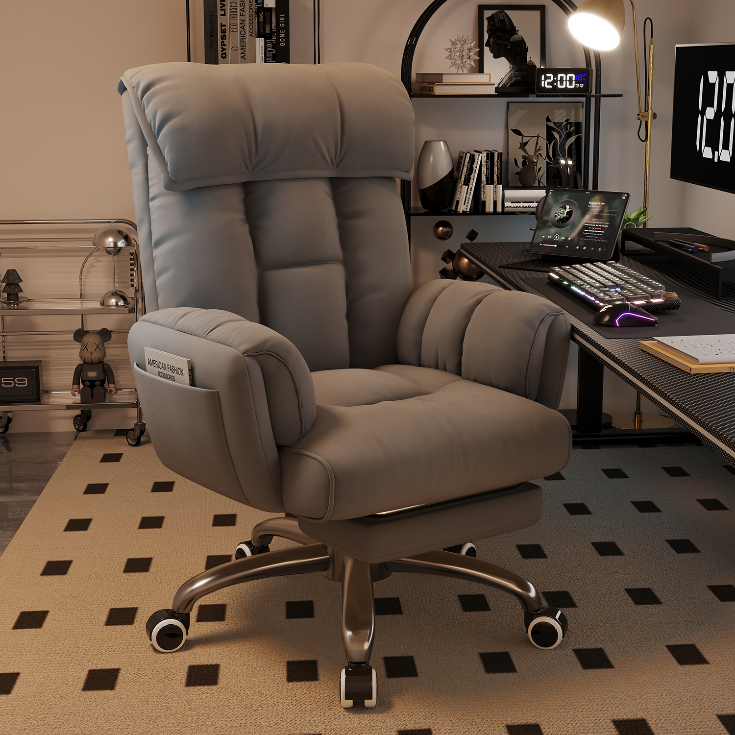 电脑椅家用舒适电竞椅男生游戏椅懒人沙发椅可躺办公椅子靠背宿舍