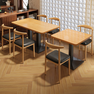 餐桌小户型家用出租房吃饭桌子餐饮商用奶茶咖啡快餐店餐桌椅组合