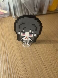 她不会死白夜拼豆成品纯手工像素周边钥匙扣挂件摆件可爱