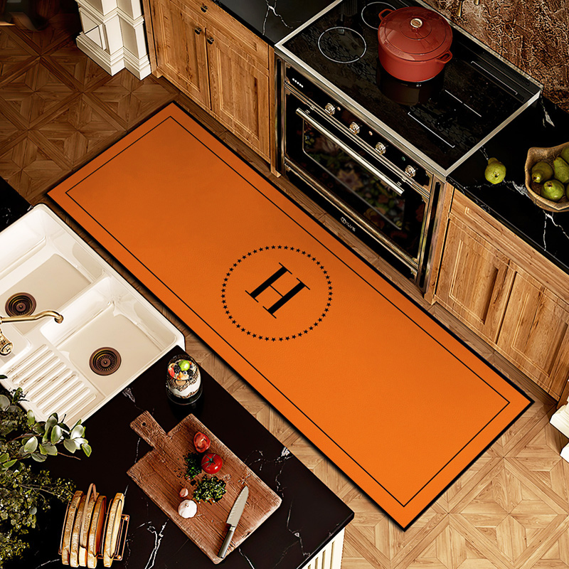 轻奢现代厨房地垫防滑吸水脚垫