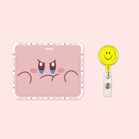 Cute pink Kabi card holders in an ins style, meal cards, campus student cards, work badges, access control cards, name tags, bus cards, and sliding covers thumbnail 8
