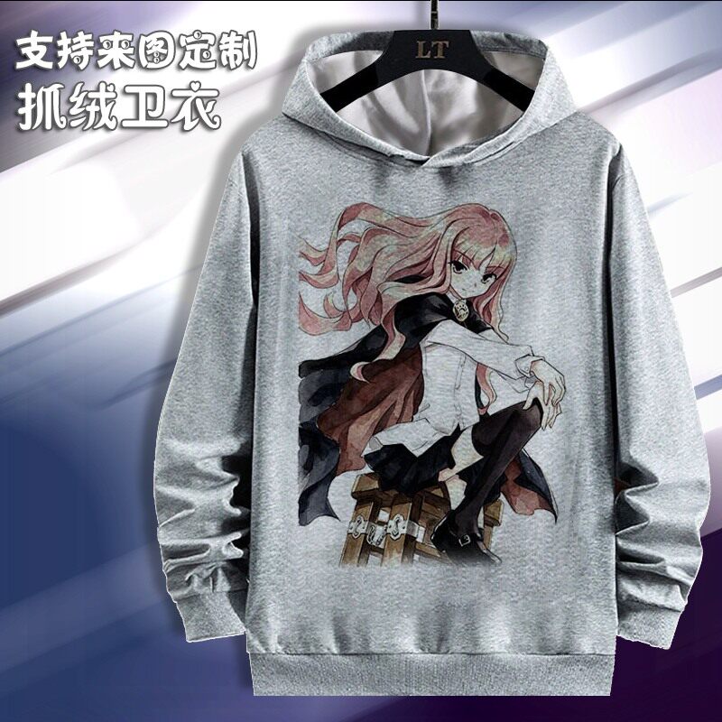 零之使魔 露易丝 卫衣长袖衣服 周边春秋加绒连帽长袖来图定制
