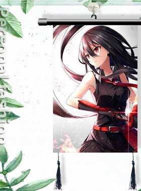 斩赤红之瞳 塔兹米 周边挂画海报房间壁画挂轴挂图装饰画定制