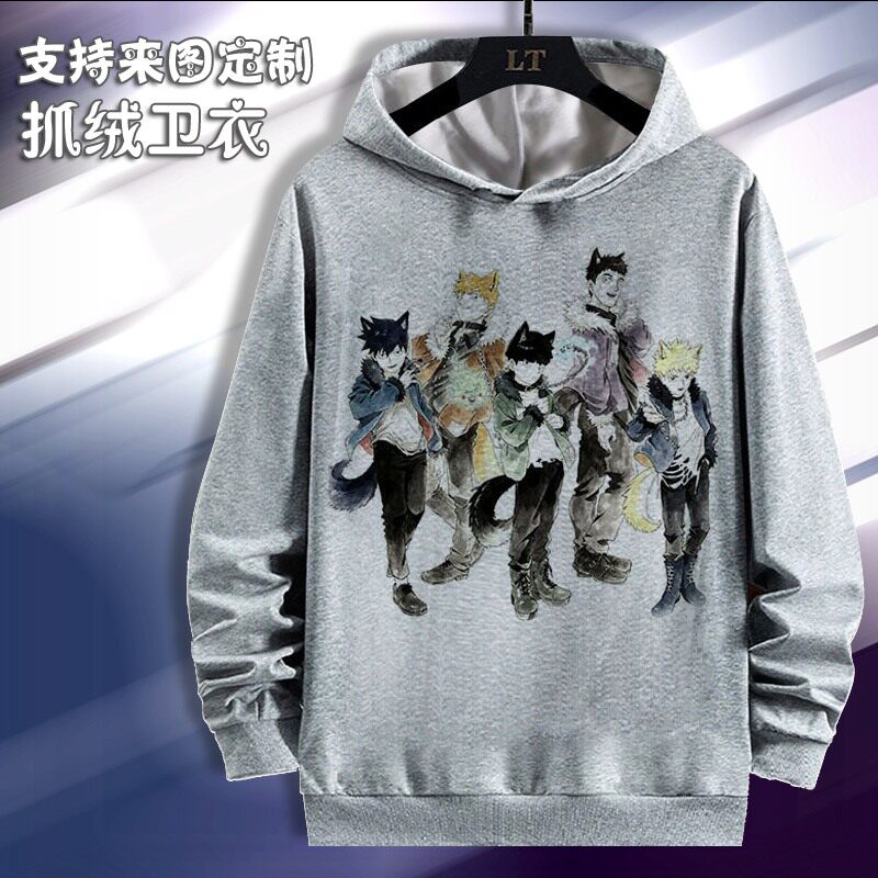 灵能百分百 卫衣长袖衣服 周边春秋加绒连帽长袖动漫二次元