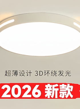 2026年新款LED吸顶灯客厅灯房间卧室灯现代简约阳台过道家用灯具
