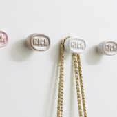 新款 珍珠RICH衣柜外侧面挂钩创意单个高档卧室免打孔挂钩衣服单钩