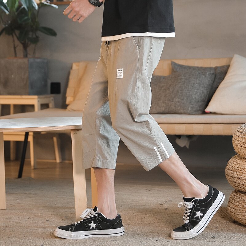中國風亞麻七分褲男加肥加大碼薄款休閑短褲夏季棉麻料7分潮褲子在類目 男裝, 休閒褲中 - 來自Buy2taobao.com提供專業的淘寶代購服務