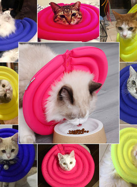 doglemi宠物伊丽莎白圈猫咪狗狗防咬防舔抓防水头套美容防舔项圈