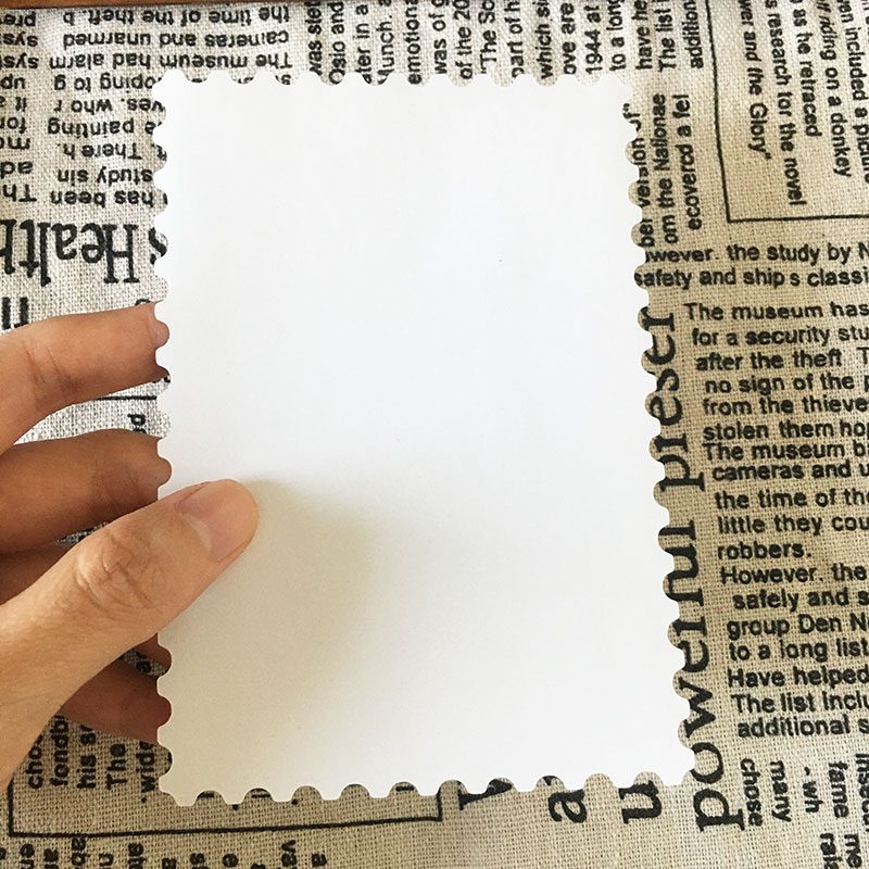 空白邮票形状 可书写水彩笔画画专用 老师推荐DIY文艺装饰9x13cm