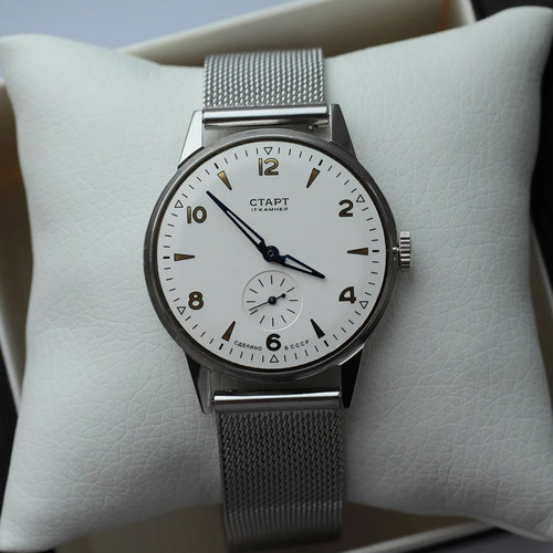 欧美复古手动机械男表小表盘简约小三针收藏苏联老表苏联USSR祖国