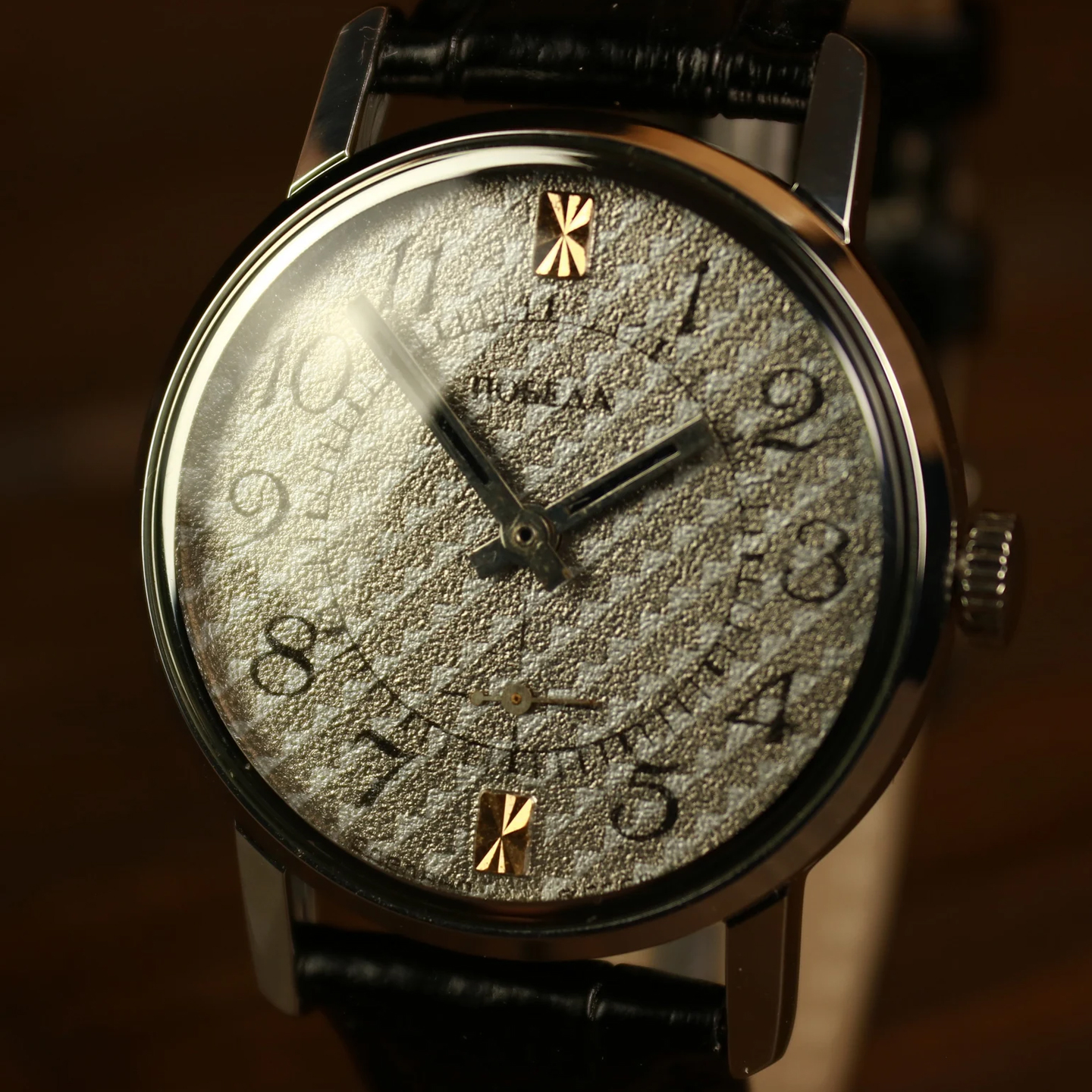 苏联手表库存复古男老表小表盘经典手动机械机芯金色Pobeda祖国