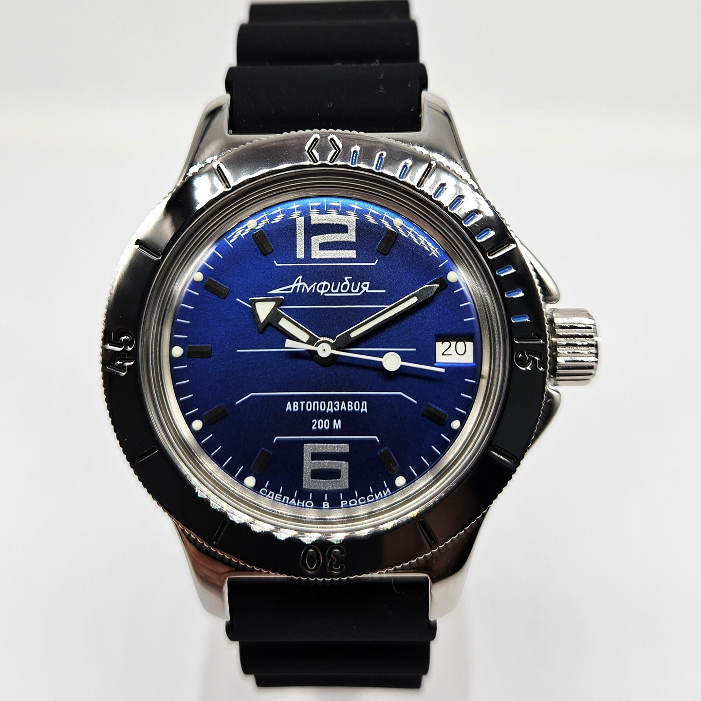 防水自动机械俄罗斯硅胶夜光军表