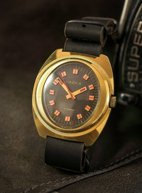 苏联手表Chaika库存老表机械全铜表复古收藏级中古老式表进口