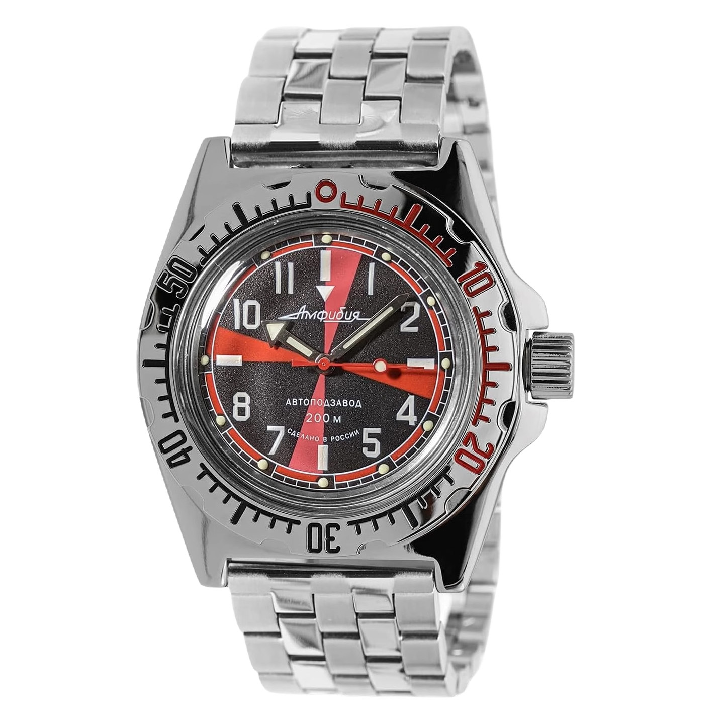 俄军蛙人自动机械200米防水军表