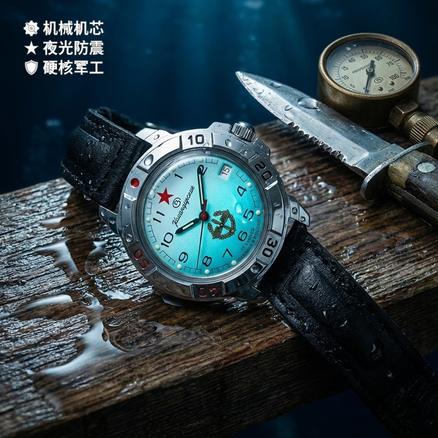 俄罗斯进口空军航空兵机械男表