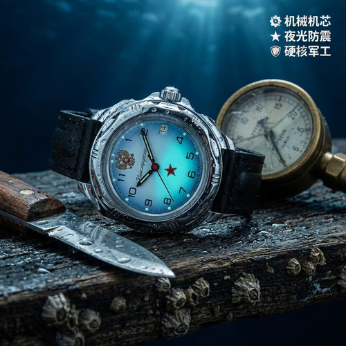 进口指挥官机械军表双头鹰男士