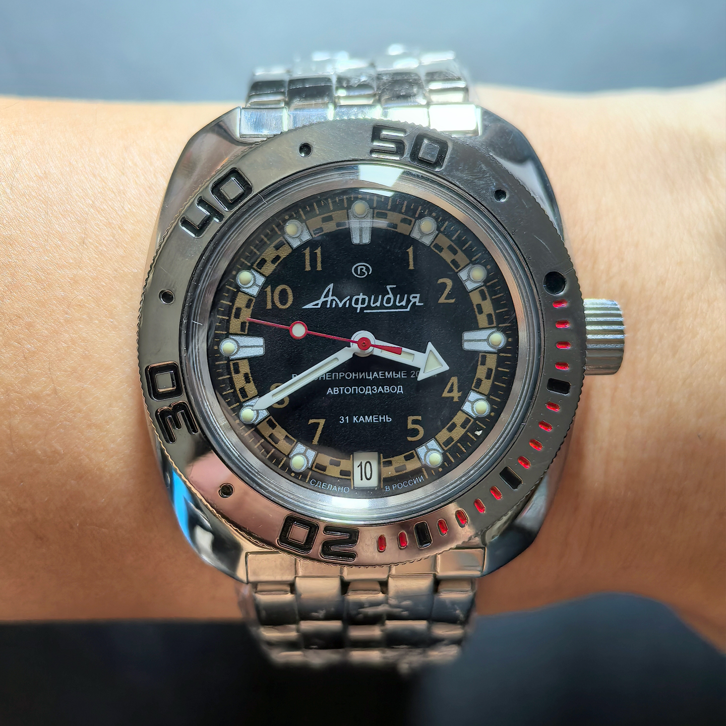 俄罗斯军表自动机械耐用夜光防水