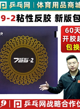 友谊729-2乒乓球胶皮729粘性弧圈快攻预制内能乒乓球反胶套胶