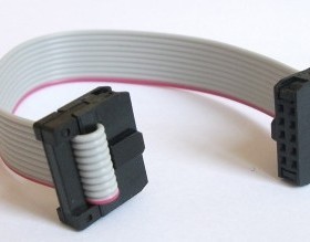 FC-10P 双头线 ARM仿真器下载线 JTAG电缆 2.0MM 灰色排线 10PIN