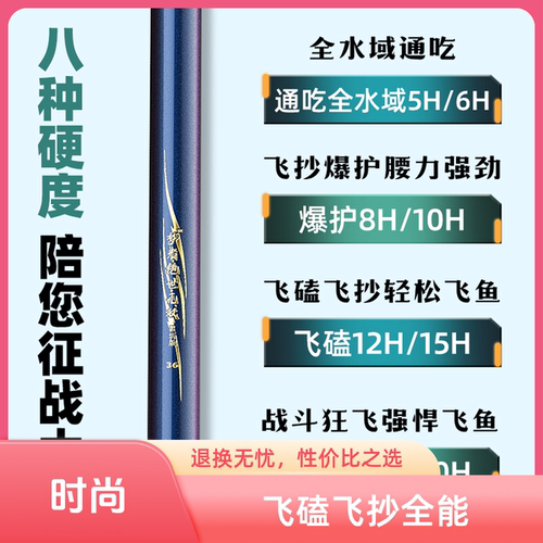 棚竿黑坑专用竿8H12H20H钓鱼竿高碳素直飞竿抢鱼竿竞技竿罗非竿