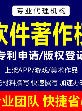 加急计算机软件著作权APP上架软件著作权美术作品版权登记代理