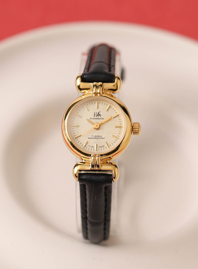 国产vintage复古镀金小金表女表手动机械表发条表上弦手表考试表