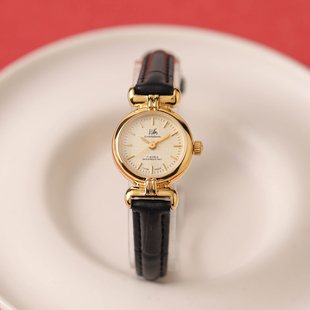 国产vintage复古镀金小金表女表手动机械表发条表上弦手表考试表