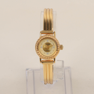 海达国货上海小巧手动机械表金色手链复古怀旧文艺轻奢学生女表