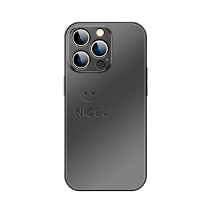 nice笑脸适用苹果15Promax手机壳ins简约iPhone18高级感14pro全包13防摔12pm肤感17磨砂11防指纹xs玻璃8plus