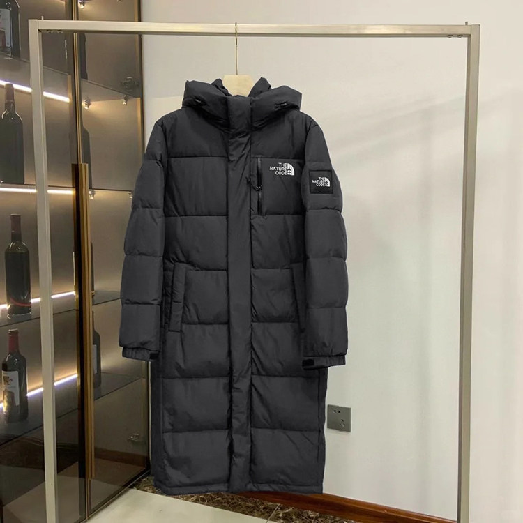 美版长款羽绒服男女超长款过膝加厚冬季2023年新款冬季情侣外套