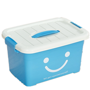 透明收纳箱塑料衣柜整理箱桌面有盖收纳盒特大号衣服玩具储物箱