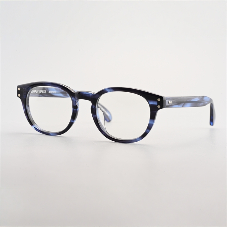 复古手工眼镜架圆框男黑色个性眼镜架可近视眼镜圆框黑框眼睛TORO