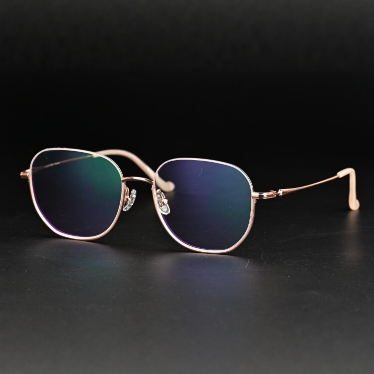 时尚眼镜框镜架男女款钛眼镜框半框架配防蓝光近视镜框方框钛7107