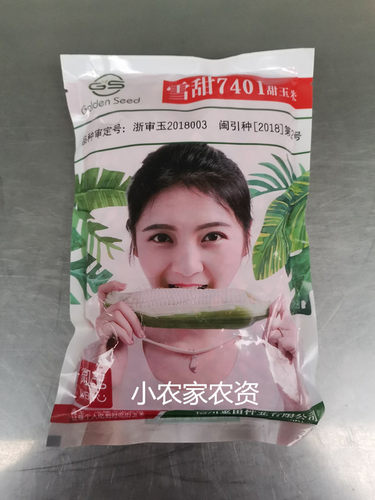 包邮 金苗 雪甜7401甜玉米种子 冰糖玉米可生吃水果玉米种子400克