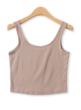 露腰背心夏新款外贸女装纯色百搭修身套头短款显瘦打底吊带19911