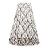 百搭松紧腰显瘦薄纱长裙19507 外贸女装 网纱格纹半身裙春夏季 新款