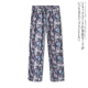 复古印花松紧高腰显瘦薄款 外贸女装 新款 防蚊长裤 直筒裤 13411 秋季