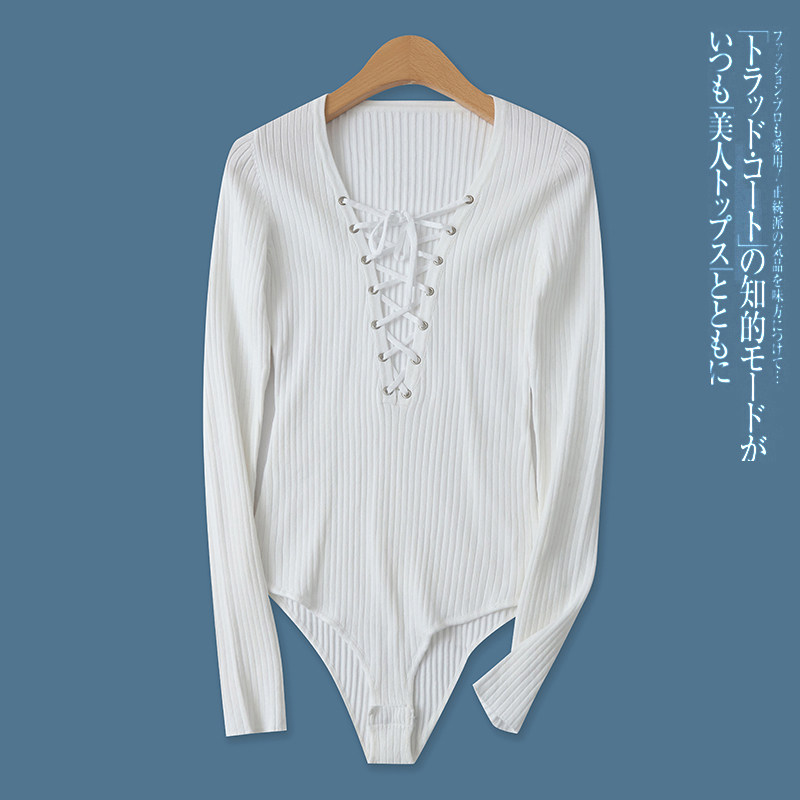 长袖针织连衣裤秋季新款外贸女装胸前绑带按扣底裆修身短裤16828,女装/女士精品,休闲裤,淘宝优惠券,粉丝福利购,淘宝优惠卷